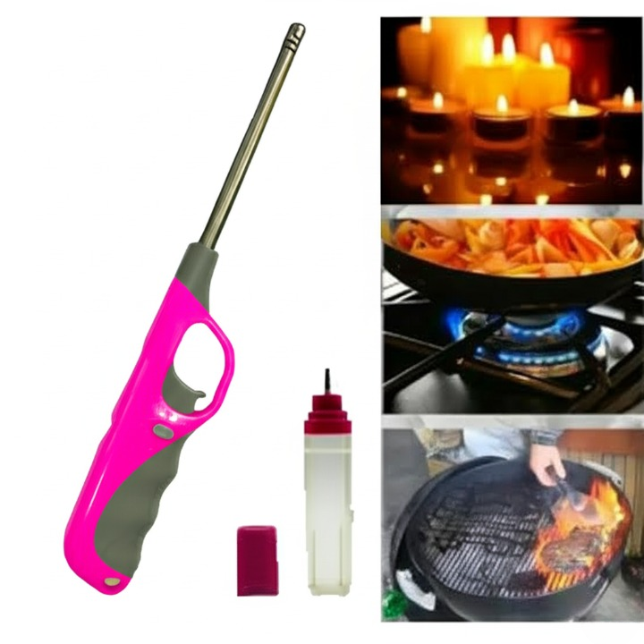 Electronic Refillable Gas Lighter For Kitchen, Stove, Candle, Camping