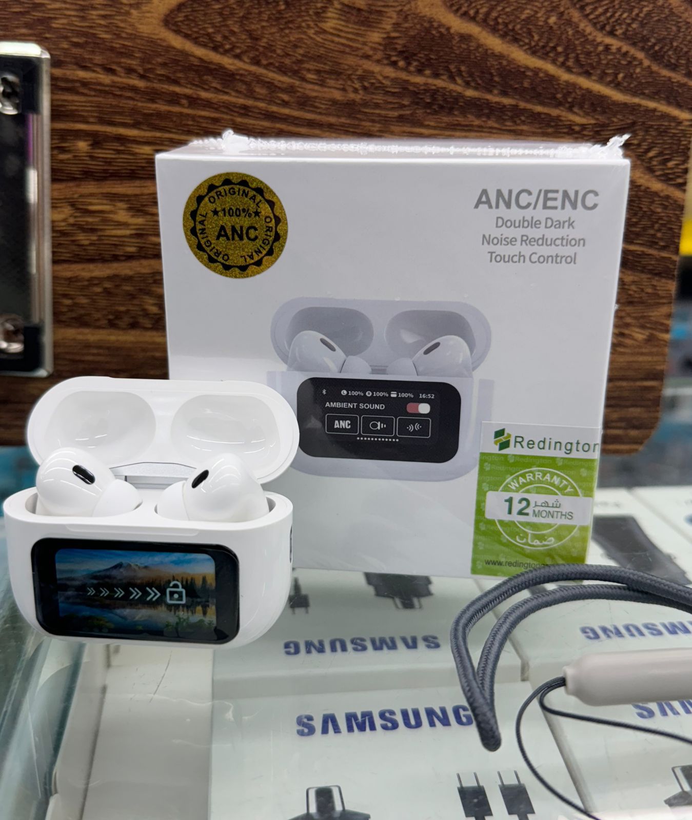A9 Pro Earbuds Anc/enc Dauble Dark Tuch Screen Display Noise Reductio