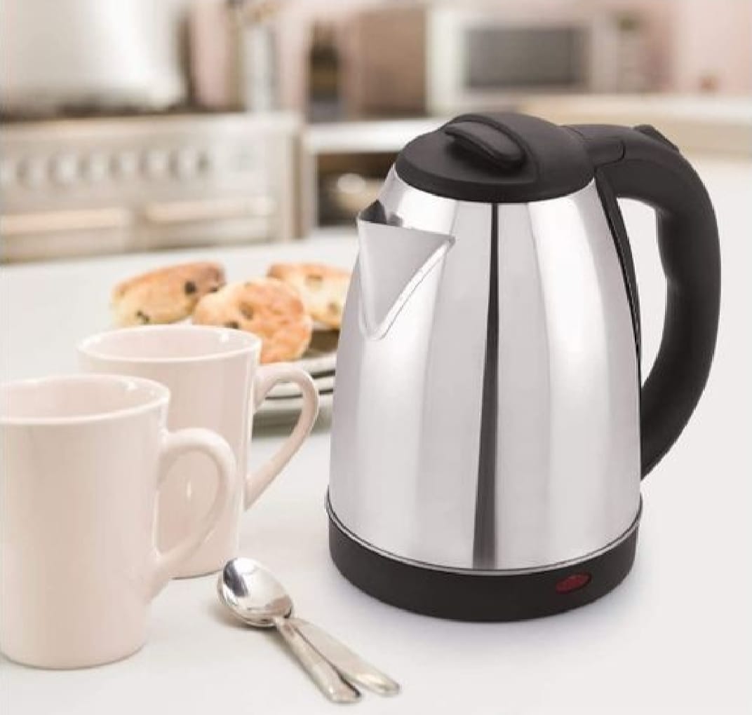 Electric Kettle – Stainless Steel Body – Automatic Instant Heating – 1500 Watts –