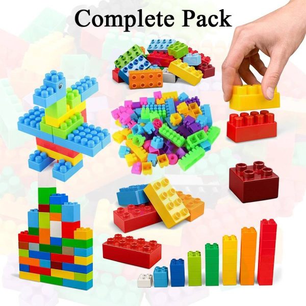 Building Blocks Toy Pack For Kids – 72 Pieces Multicolor Blocks