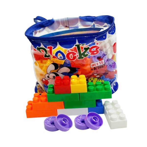 Building Blocks Toy Pack For Kids – 72 Pieces Multicolor Blocks