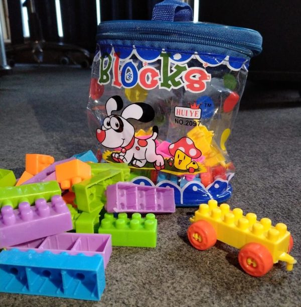 Building Blocks Toy Pack For Kids – 72 Pieces Multicolor Blocks