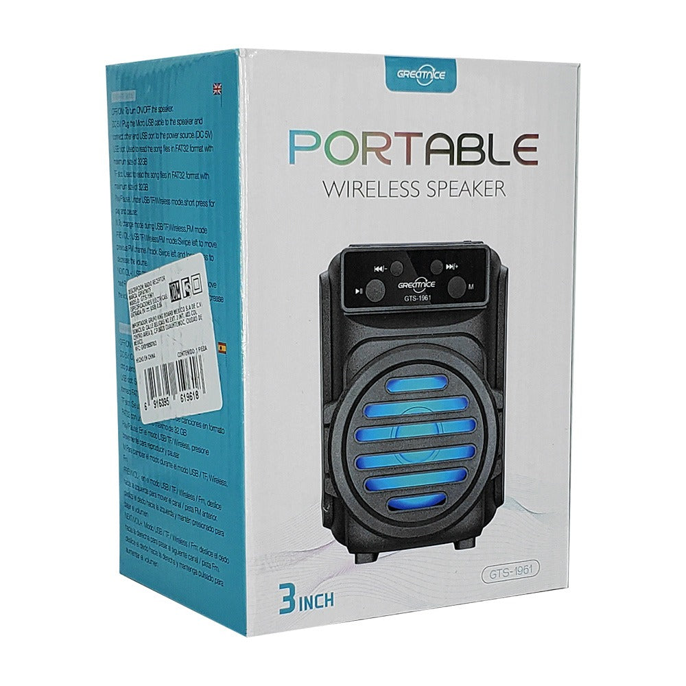 3-inch Bluetooth Speaker With Rgb
