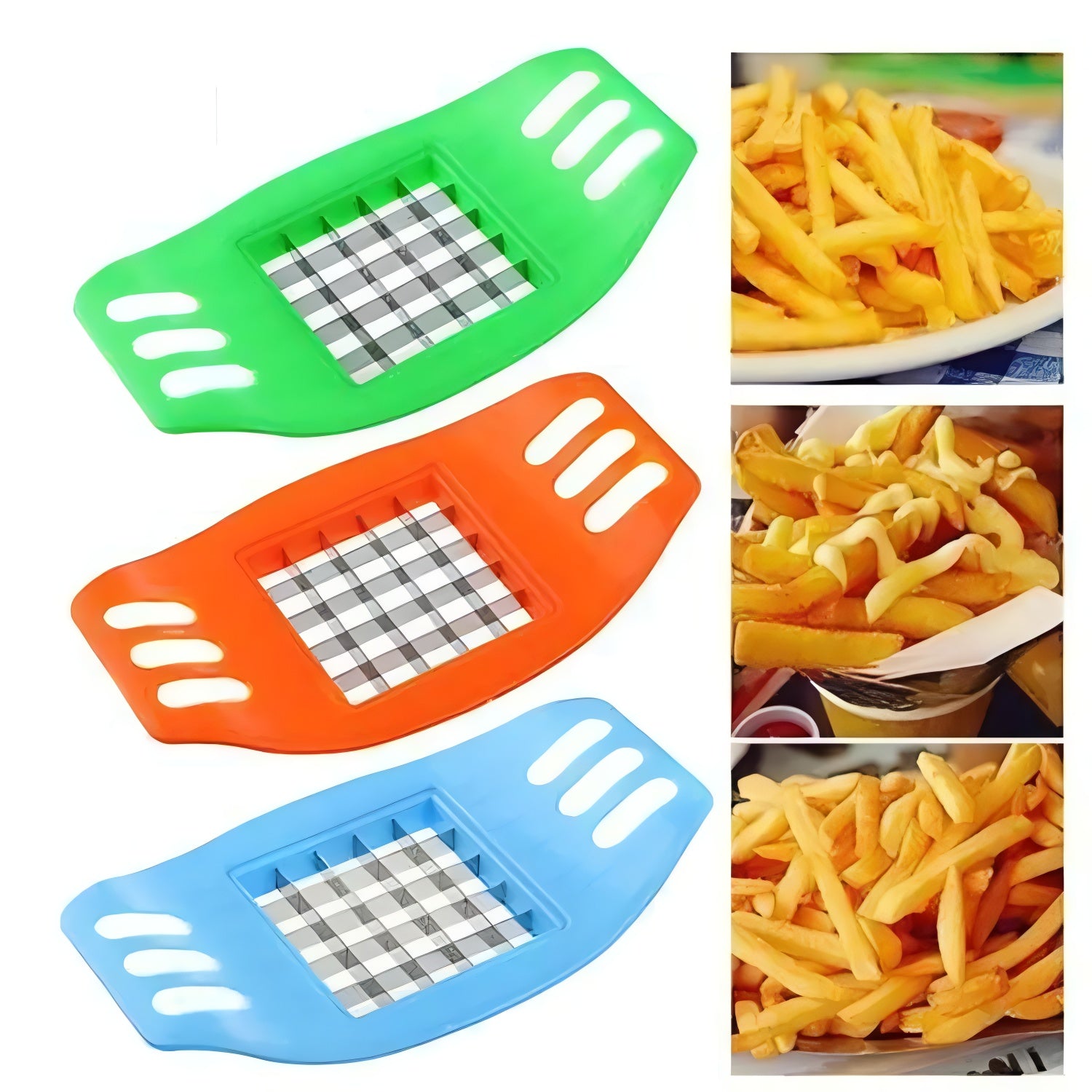Multifunctional Potato Cutter And French Fry Maker – Stainless Steel Vegetable